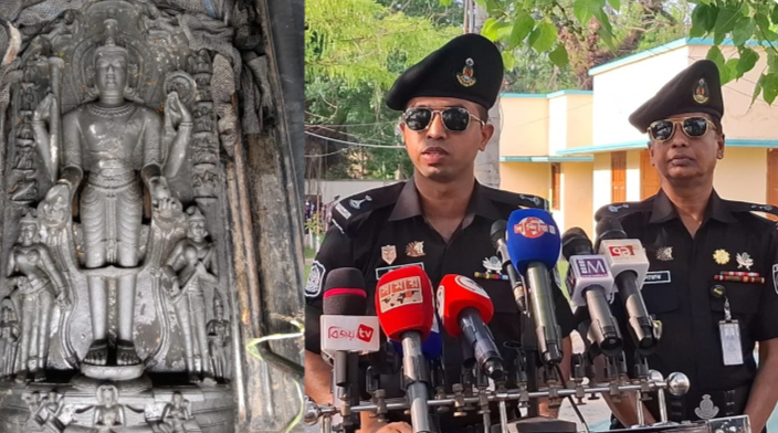 মুন্সীগঞ্জে দেড় কোটি টাকার মূর্তিসহ দুই পাচারকারী গ্রেফতার